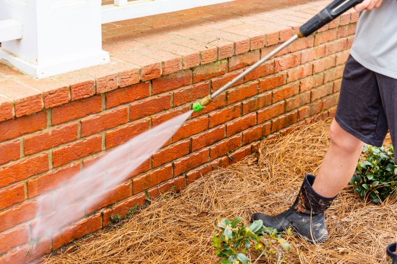Brick Home Power Washing