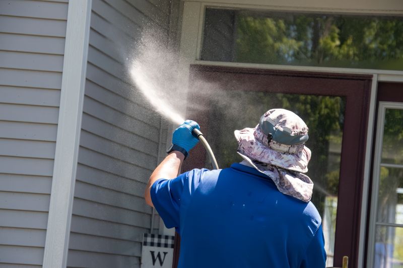 Powerwashing siding