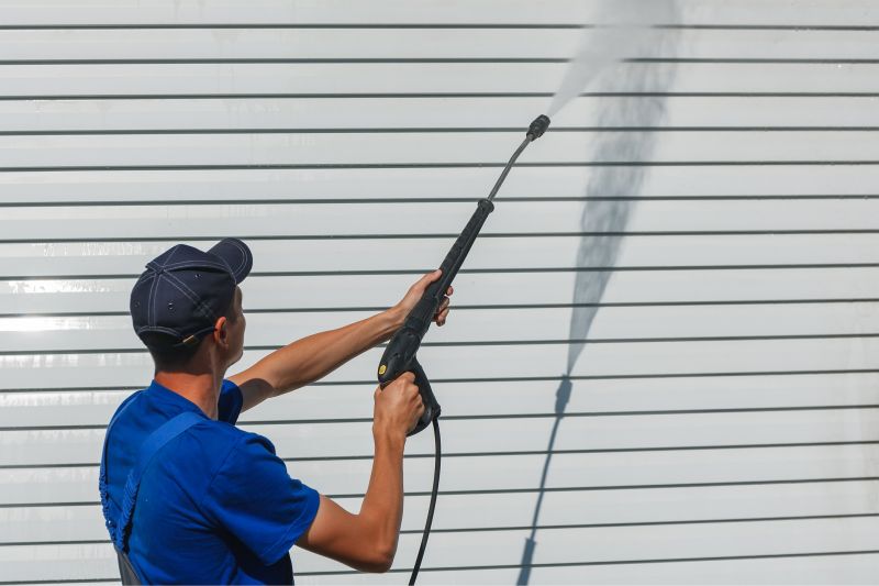 Powerwashing siding